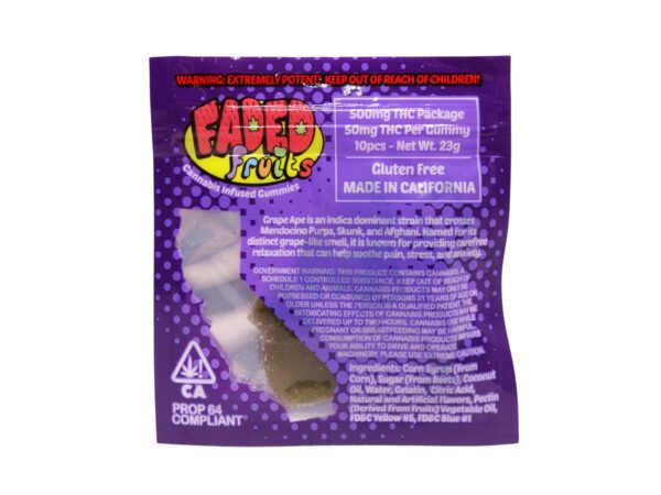 Faded Fruits Grape Ape Gummies