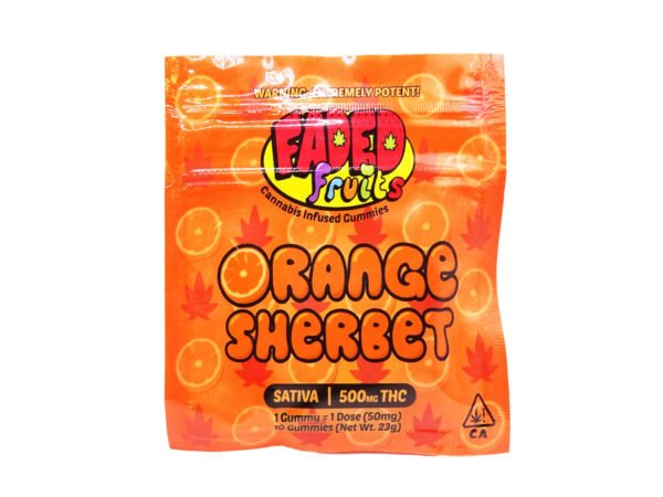 Faded Fruits Orange Sherbet Gummies