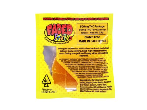 Faded Fruits Pineapple Express Gummies