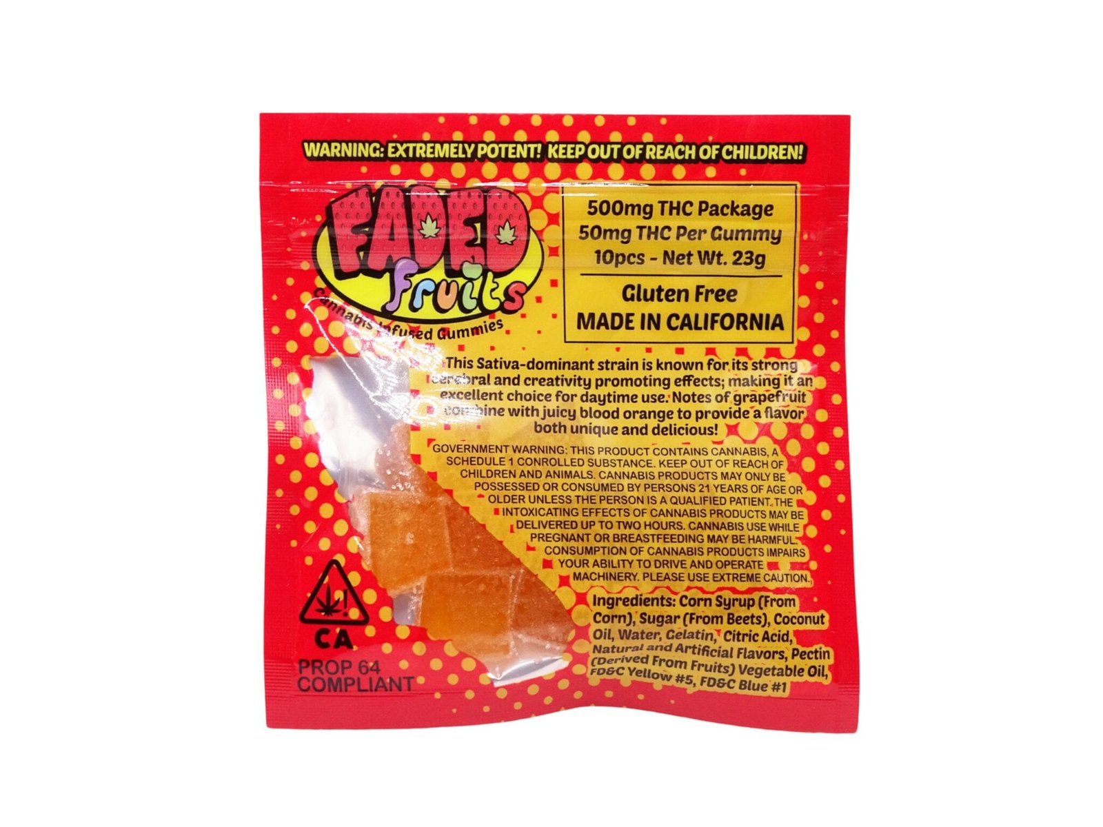 Faded Fruits Grapefruit Haze Gummies