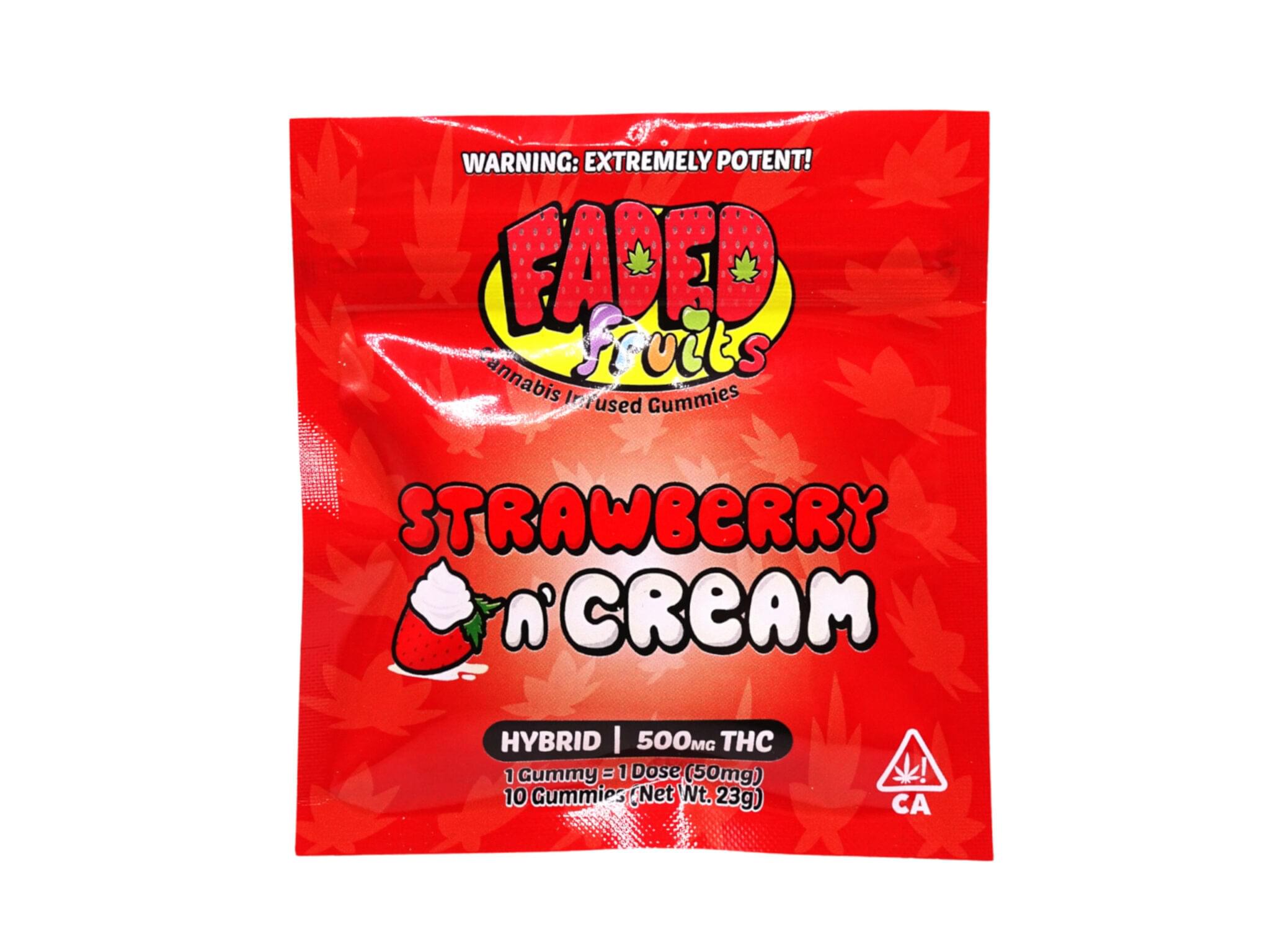 Faded Fruits Strawberry N' Cream Gummies